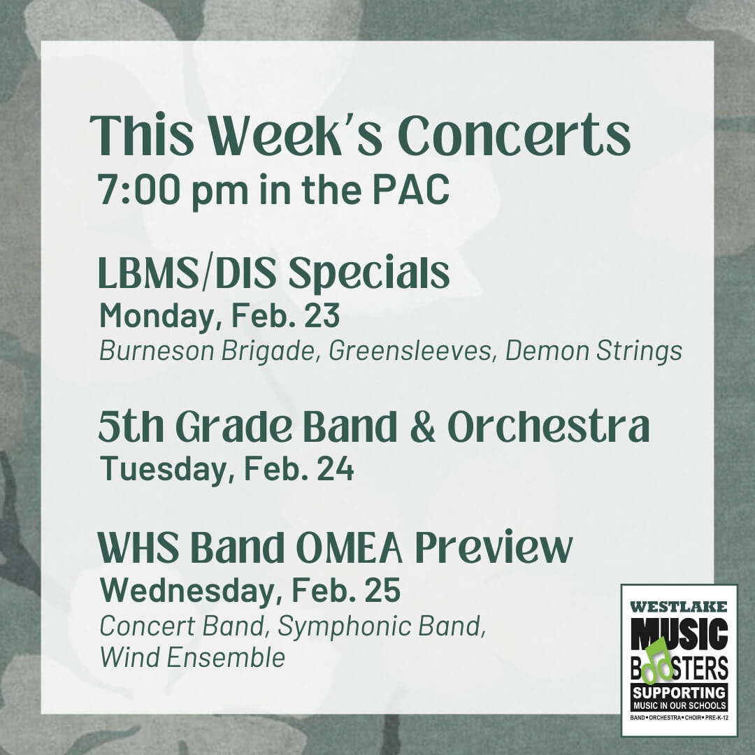 Our February/March concert season continues this week. Concerts are at 7:00 pm in the Performing Arts Center. Admission is free.
files.constantcontact.com/cd860a6e401/b6…