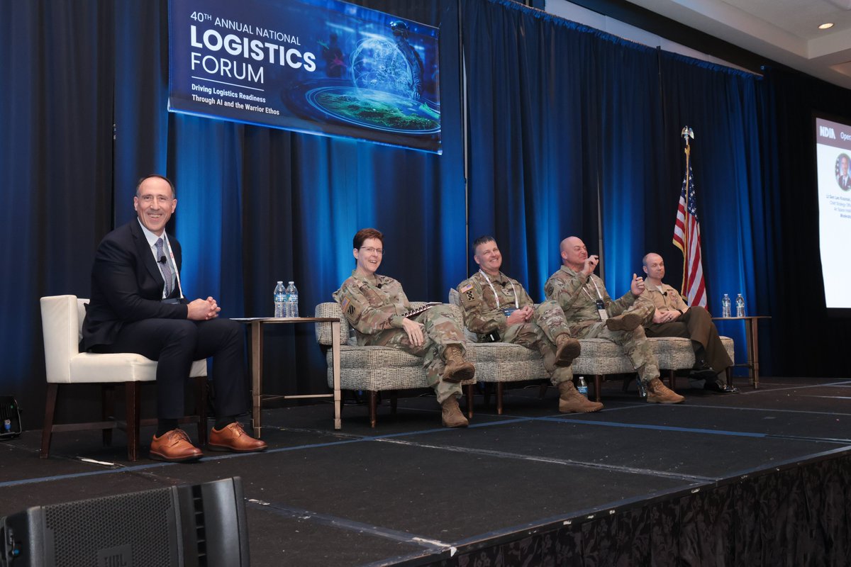 NDIAToday's tweet photo. The Operational Warfighting Logistics (COCOM 4's) at the 40th Annual National Logistics Forum last week sparked meaningful conversation among attendees. More info on agenda at https://t.co/M6ifsXpjl6  #NDIANLF26 https://t.co/yBNOfrPnWs