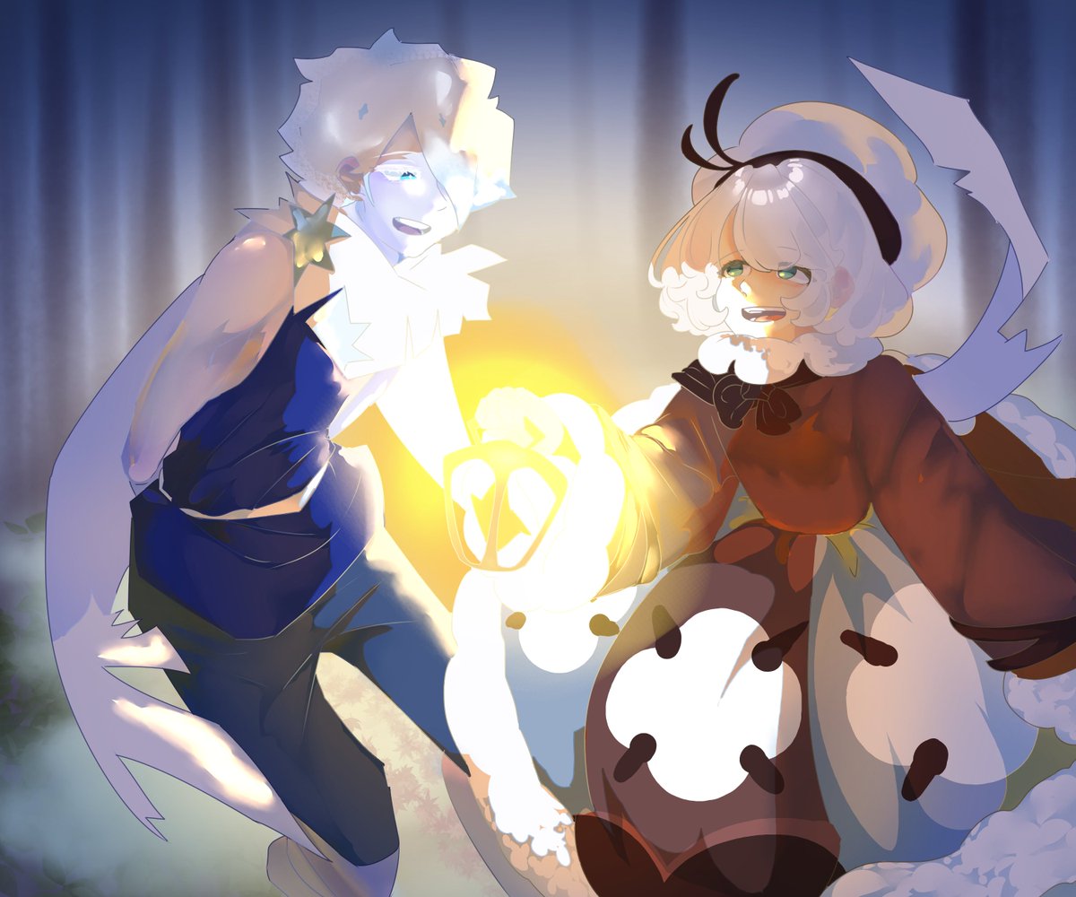 쿠키런: 소르베맛 쿠키X목화맛 쿠키
.
#쿠키런 #cookierun #그림