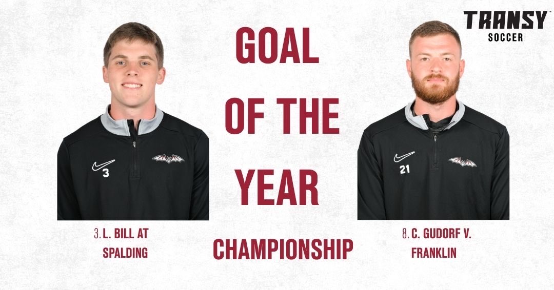 TransyMSoccer's tweet photo. The day has finally arrived, we see the final matchup for our goal of the year. We’ve got 2 seniors going head to head in the final. Leo Bill’s screamer from outside the box, and Collen Gudorf’s emotionally charged celebration. 

#LDH #Family 🦇 https://t.co/fiL1L3JMhx