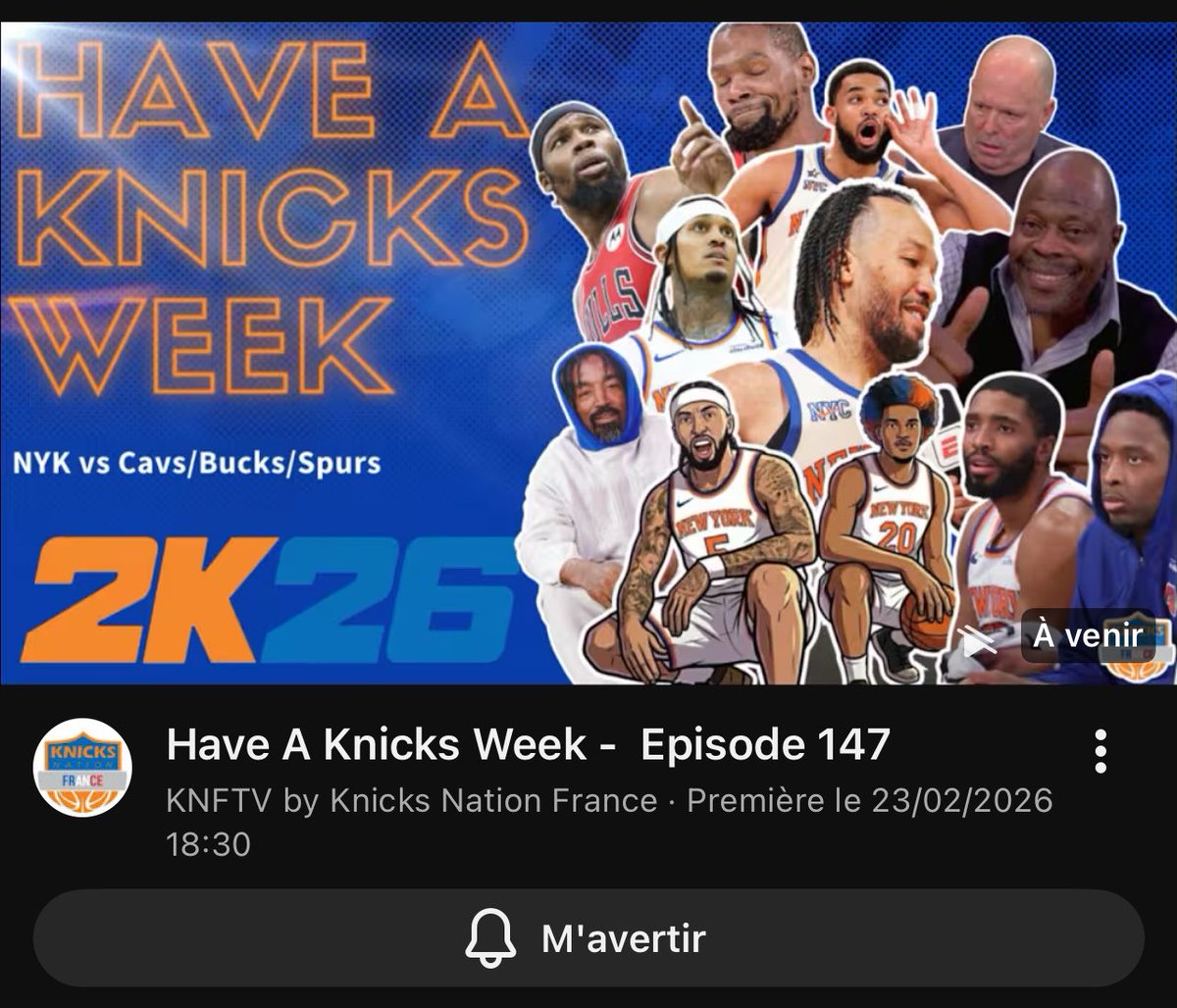 KnicksNationFr's tweet image. Alors on parle Polonais ce lundi ? 

📺 youtu.be/GN6QsHgdR50

#HaveAKnicksWeek #KNFTV #ComingSoon #StayTuned