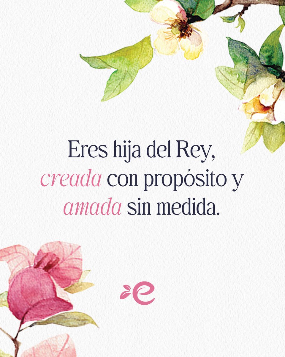 EdificaMujer's tweet photo. Camina segura hoy, sabiendo que el amor del Padre te sostiene y Su propósito en ti se cumplirá.

“Mas vosotros sois linaje escogido, real sacerdocio, nación santa, pueblo adquirido por Dios.” — 1 Pedro 2:9

#HijaDeDios #Amada #Escogida #EdificaMujer https://t.co/SKENJef6Nq