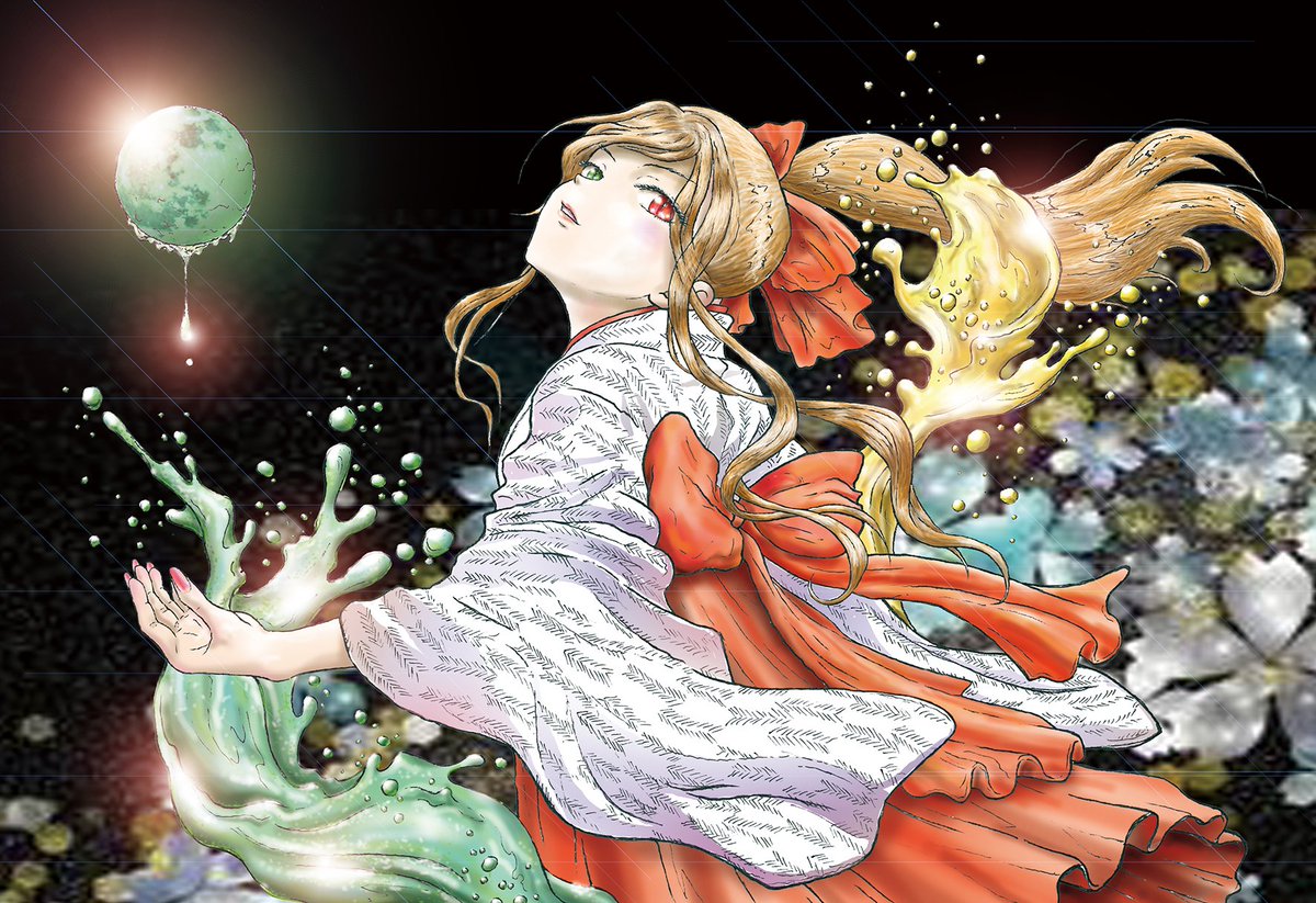Sazanami_KND's tweet photo. 『紅蓮ノ華 ✿ 白翠ノ月』
https://t.co/Ksku0mKEDG
帝国最強と謳われた吸血魔族の真祖パドマ。
彼女が急逝し次に目覚めたのは太正期の日本。代々陰陽頭を司る蓮御門子爵家の屋敷であった。
従前の記憶と魔力を留めたままの元真祖は、当家令嬢 緋子の中へ。
では緋子の魂は？
#小説
#ラノベ
#イラスト https://t.co/wpJFU4rJ1e