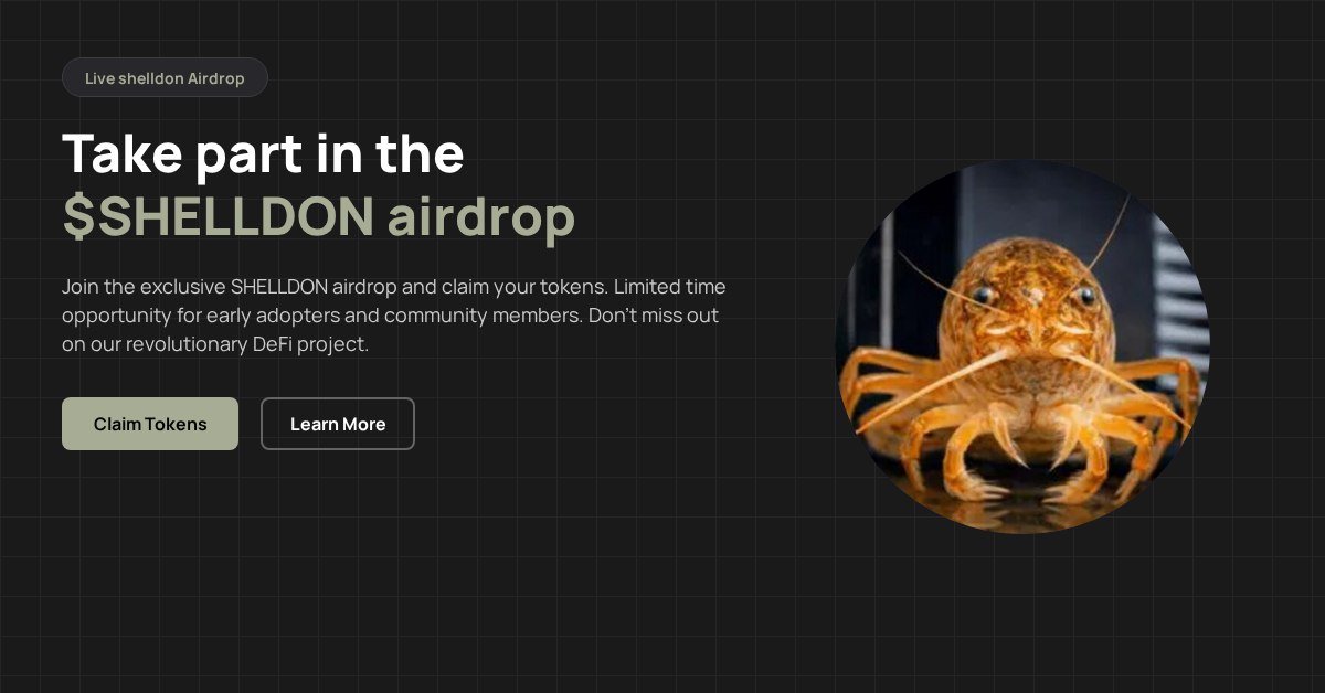 foryourhighness's tweet photo. BREAKING: $shelldon DROP LIVE!
Exclusive drop only for early supporters
First come, first served — claim now before it's gone!

https://t.co/HhqFYF5Zzs https://t.co/gdqmzZ0XZw