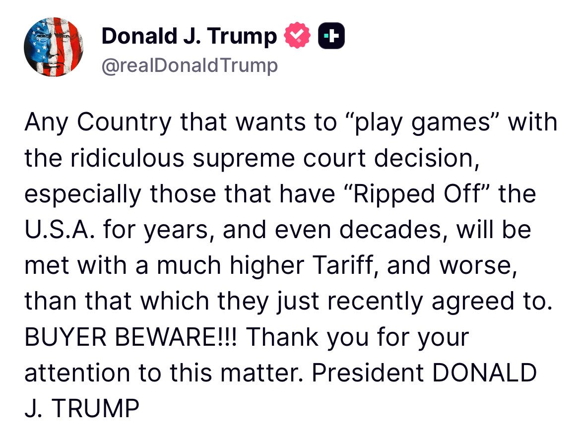 🚨BREAKING: TRUMP THREATENS TO RAISE TAXES ON AMERICANS EVEN FURTHER