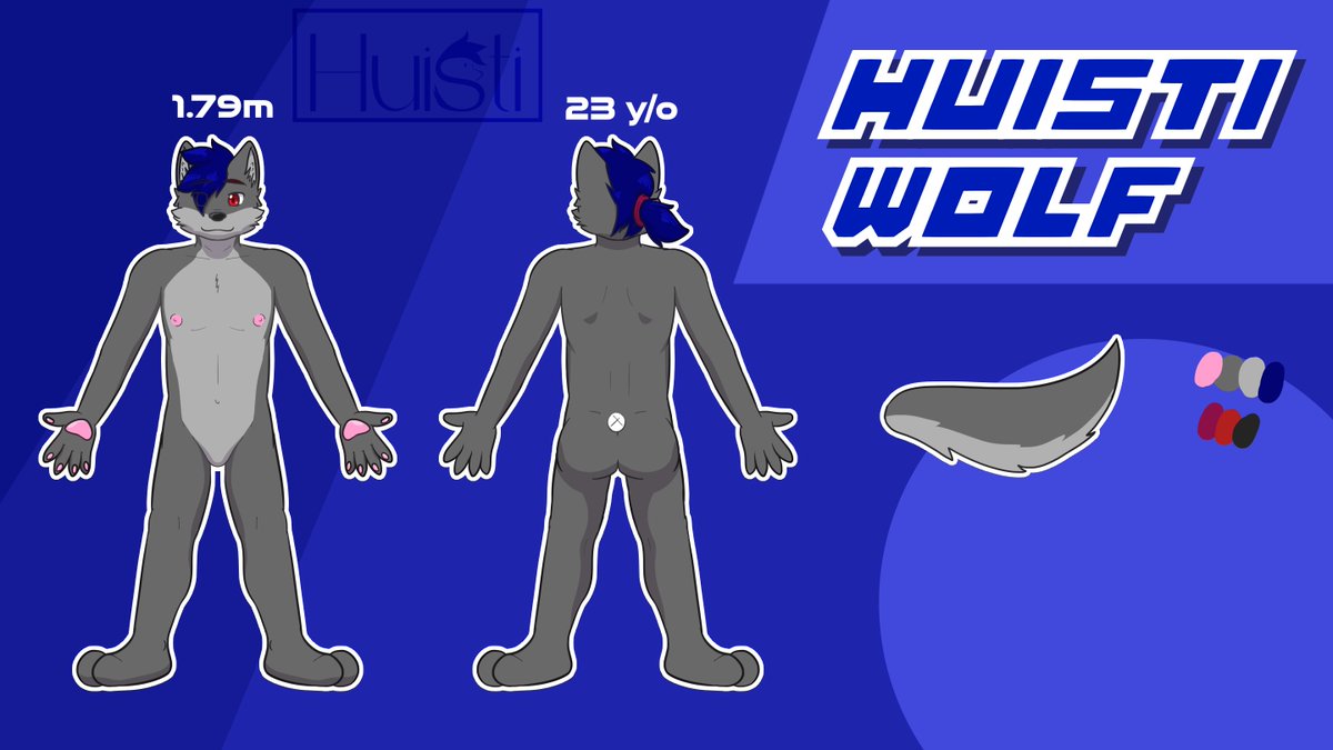 Después de tanto tiempo hice una nueva hoja de referencia de mi fursona, bastante simple la verdad pero meh, no hay mucho que destacar de todas formas xd