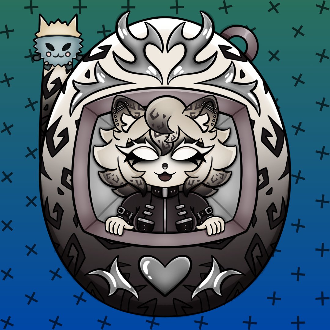 DylannsDead's tweet photo. Digital Pet comm for kgldaemon ! ₊˚⊹⋆  
「 ✦ #CommsOpen × #ArtMoots × #Commission × #smallartist × #SupportArtists × #DigitalArt ✦ 」 https://t.co/IZoPvMhif5