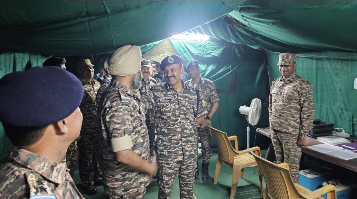 During the stay at Guwahati, visited the Tent city of the CRPF personnel and inspected the facilities for the Raising Day  Parade contingent. 
Also had the privilege of sharing the food with our troops.