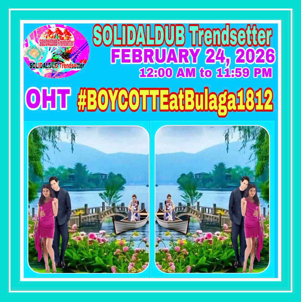 MCambsl2's tweet photo. TBADN - d FANDOM that's been fightng 4 d TRUTH abt ALDUB &amp; ALDUBNATION will continue d fight til d TRUTH is revealed &amp; acknowledged by those involved in d zarsuela. This FANMILY vows 2 continue 2 SUPPORT, LOVE &amp; PROTECT ALDUB.
ALDUB PA RIN
#BOYCOTTEatBulaga1812
NO TO SOLO PROJ https://t.co/C49KbWriTb