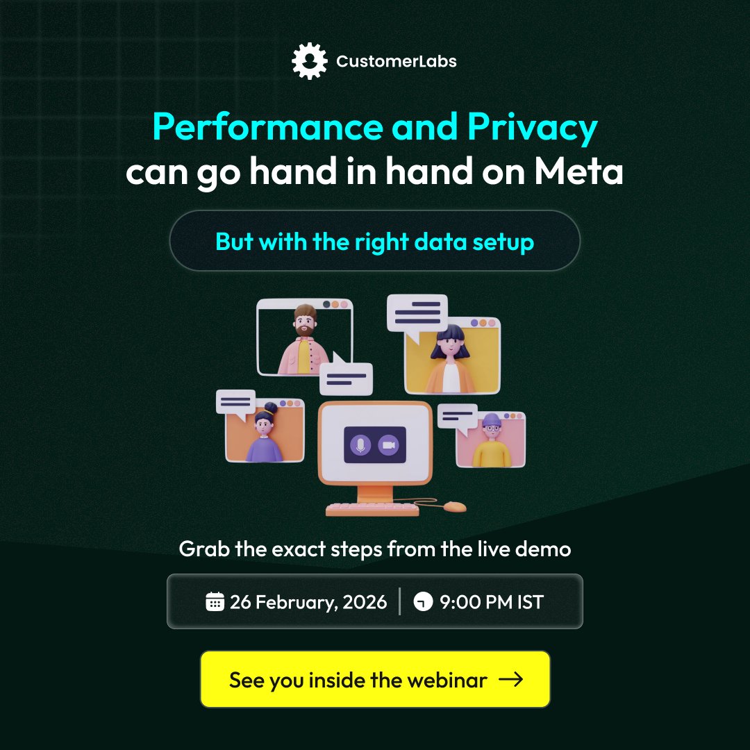 Running Meta ads for a health or wellness brand?

Performance is unstable. Compliance pressure is rising.

We’re breaking down the exact first-party data setup to fix both — live.

Register: 1pdgrowth.customerlabs.com/webinar-health…

#MetaAds #webinar  #HealthAndWellness #1PDOps #CustomerLabs