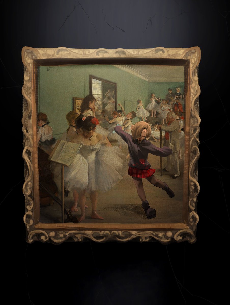 大好きな絵の中に
とじこめられた