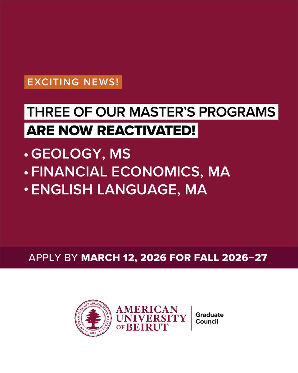 AUB Graduate Council tweet media