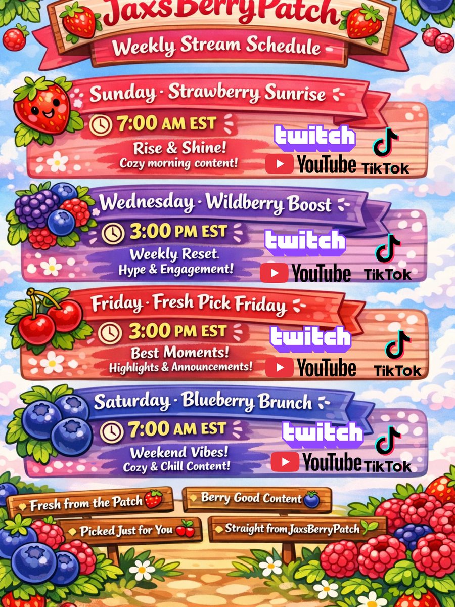 Schedule for the week is here!!! Sunday we start our <a href="/DisneyDLV/">Disney Dreamlight Valley</a> March Madness bracket. Which villager will come out on top?!
