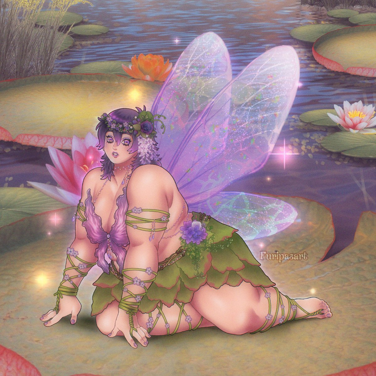 Was feeling whimsical so I made myself as a fairy