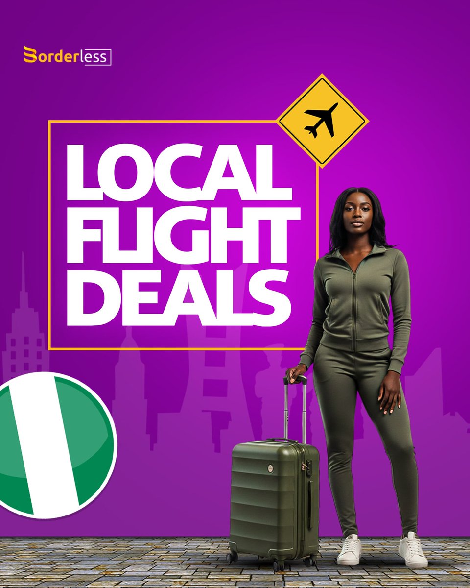 borderless_HQ's tweet photo. Local flight deals ✈️

Quick trips. Better prices. Zero stress.
Let’s get you there.

Visit https://t.co/87ZkTi3zje to book.

#borderlesstravels #localflight #flightdeals https://t.co/dFmq0pCPMX