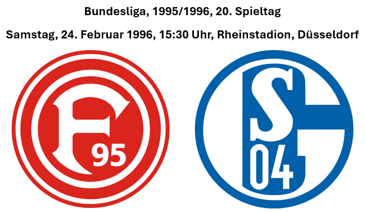 23.02.1996 - Am 20. Spieltag geht es morgen für unsere Mannschaft nach Düsseldorf. Anstoß im Rheinstadion ist um 15:30 Uhr. Schiedsrichter der Partie wird Georg Dardenne aus Mechernich sein.
#Schalkevor30 #S04