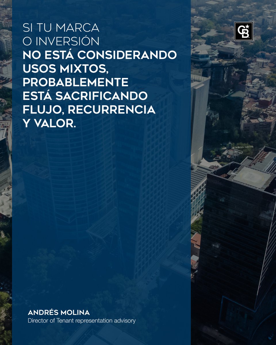cbc_mexico's tweet photo. En CDMX, el 85% de los nuevos proyectos ya integran vivienda, retail, oficinas y entretenimiento dentro de un mismo ecosistema. Y no es una decisión estética: es una respuesta directa a cómo vive y consume hoy la gente

#RealEstate #UsosMixtos #Retail #DesarrolloInmobiliario https://t.co/wAtleeLvdP