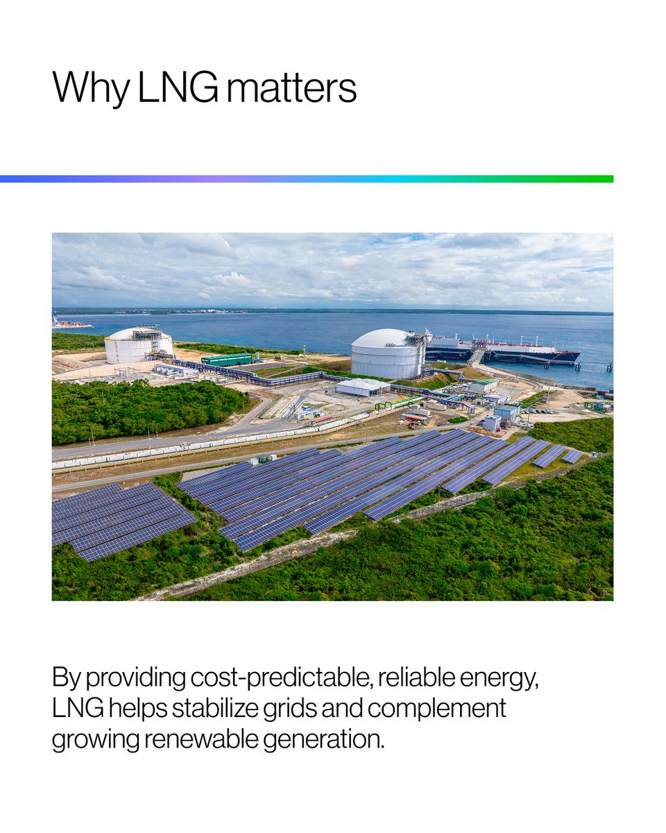 TheAESCorp's tweet photo. LNG plays a distinct role in delivering reliable power for communities today and tomorrow.

AES provides flexible, natural gas capacity to meet the changing needs of a renewable-based grid. Learn more: https://t.co/Ad9bqe8H1v https://t.co/7Kp0WQA2nC