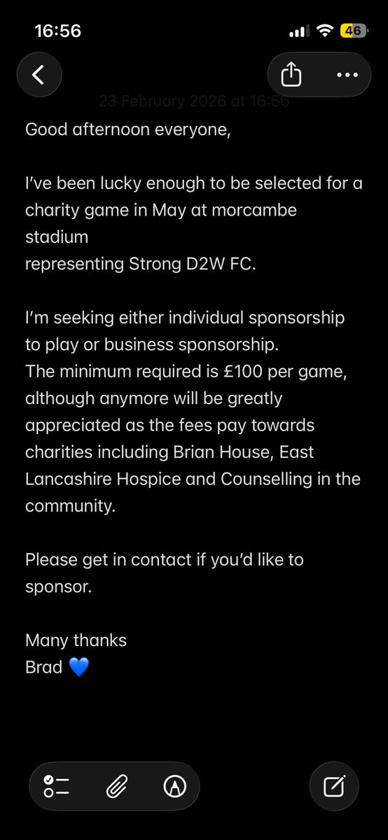 GateKeepers_SG's tweet photo. One of our own is raising money for a great cause. 

See below for a sponsorship opportunity and a chance to make a real difference 👇⬇️👇

#strongfc #charity https://t.co/jpdDJGXN2o