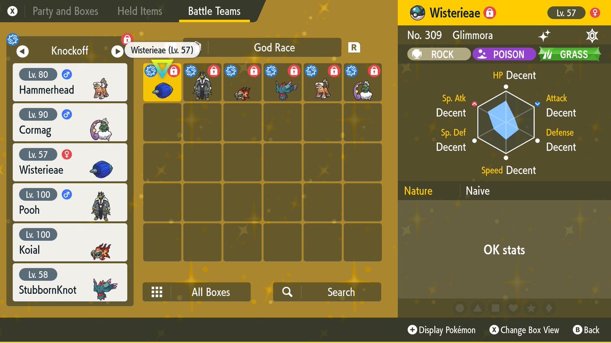 Raderph's tweet photo. Did pretty well in the gc considering the catastrophic failure of my glimmora’s stats https://t.co/dMVtClG1HQ