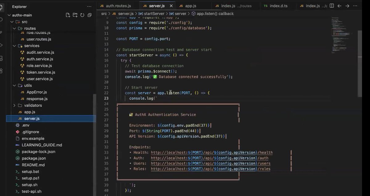 SubhamP49653065's tweet photo. Day 16 | #Three90Challenge 🚀Started my learning streak with 21 Days Project Batch-3 at
@geeksforgeeks
L16:AuthX User Authentication System
Link: https://t.co/ggNLcO4FEo
#commitwithgfg #three90challenge https://t.co/oamimKPz9p