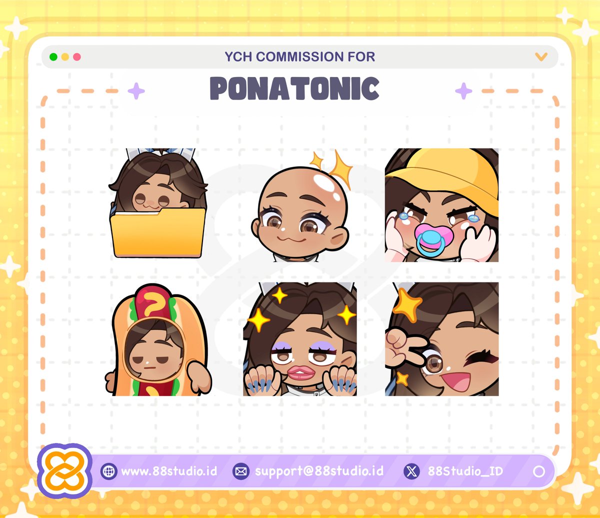 💙 allo .ᐟ.ᐟ
📢))) [ new emotes alert ]

𐔌՞. .՞𐦯 commissioned from <a href="/88Studio_ID/">88 Studio</a>