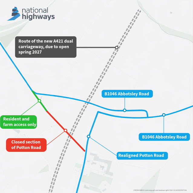 A428 Black Cat to Caxton Gibbet tweet media