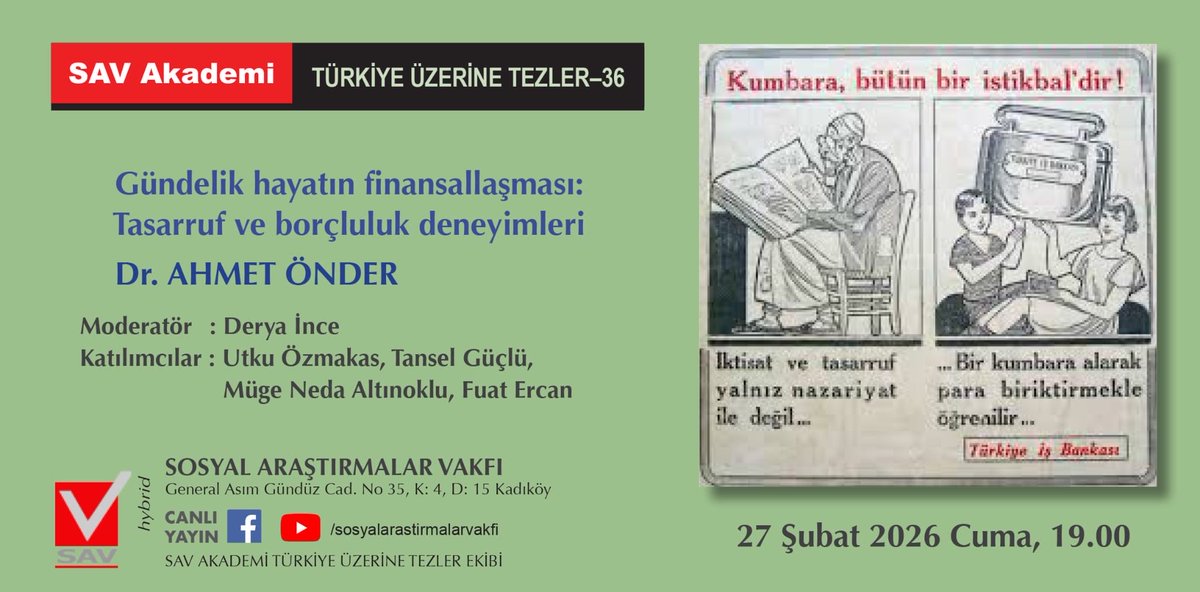 SAV-Sosyal Araştırmalar Vakfı tweet media