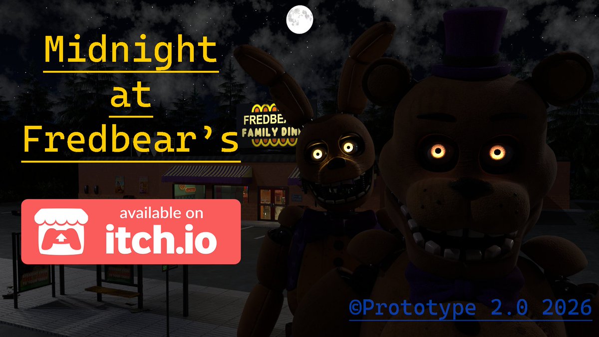 Midnight at Fredbear's tweet media