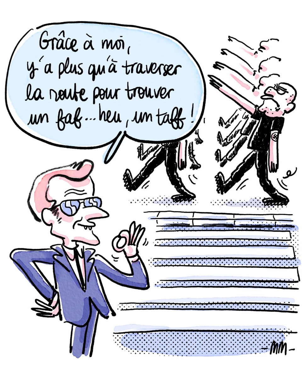 Un taff ou un faf au choix grâce à <a href="/EmmanuelMacron/">Emmanuel Macron</a> 

Par Marie Morelle pour Les Répliques