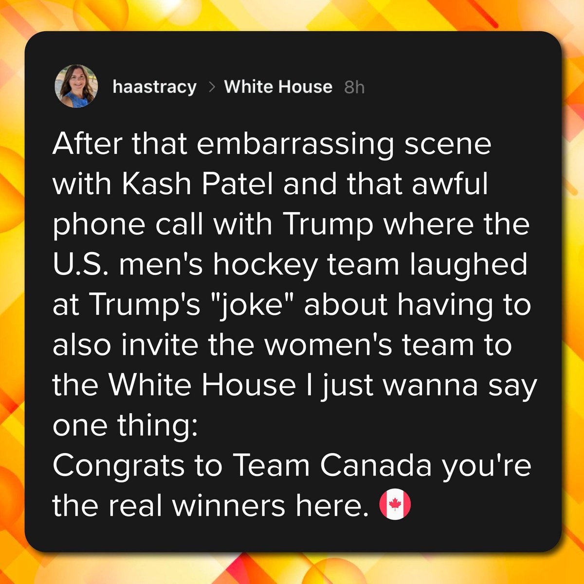 I bet they don't want to go anyway.