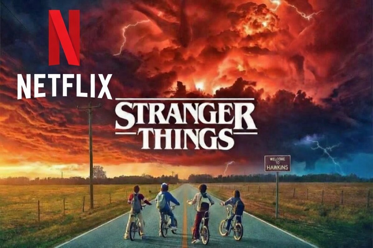 Promotional imagery from Stranger Things shared on social media.