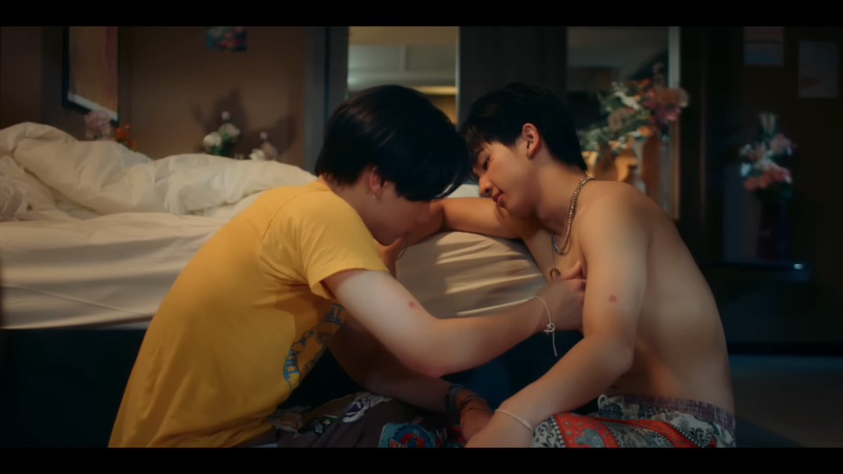 LiirBL's tweet photo. "I only care about the people I love.

I want you to do the same"  
____________
This advice... this permission... is one of the most beautiful gifts one queer person could give to another. I'm ugly crying.  
 #MuTeLuvLoveMeIfYouSwearEP3 https://t.co/CKQAy4X0Bo
