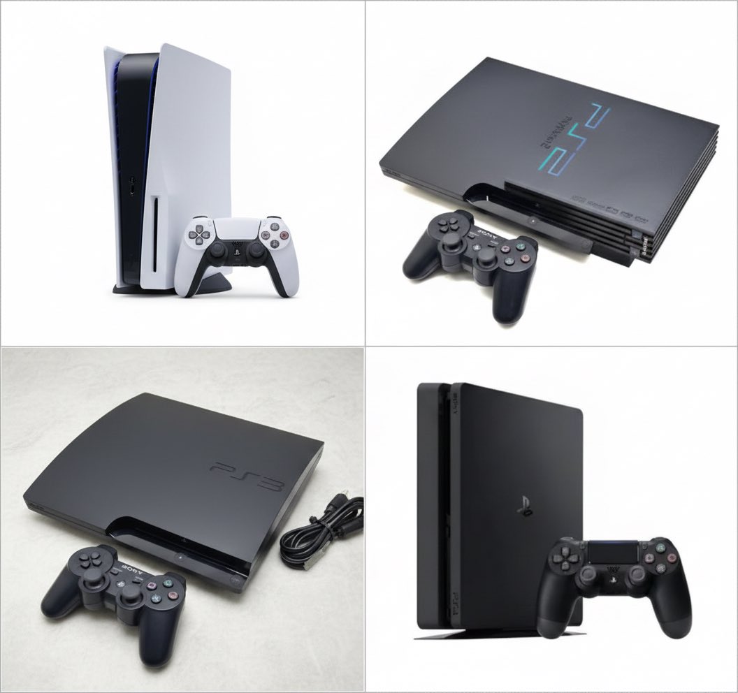 JLeoooooo's tweet photo. Vous avez déjà eu á jouer á toues ces consoles PlayStation ?

Laquelle vous a donné plus de plaisir ?? https://t.co/LxWAH1qamp