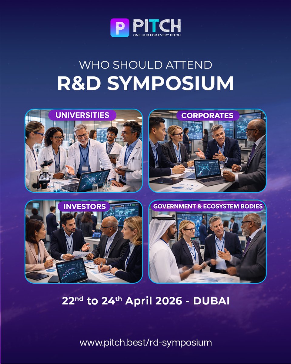Research doesn’t move alone.
It moves when the right stakeholders sit at the same table.

R&amp;D Symposium 2026 is built for decision-makers across the innovation value chain:

* Universities ready to commercialize research
* Corporates seeking real industry-ready solutions
*
