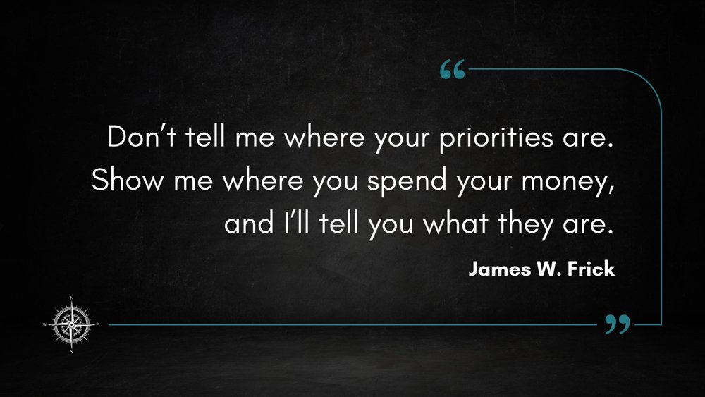 Point32IP's tweet photo. “Don’t tell me where your priorities are. Show me where you spend your money, and I’ll tell you what they are.” — James W. Frick  #MotivationMonday 

#WealthManagement #FinancialAdvisor #WesthamptonBeach #EastEnd #LongIslandNY https://t.co/ZJ1t6zp2Jh