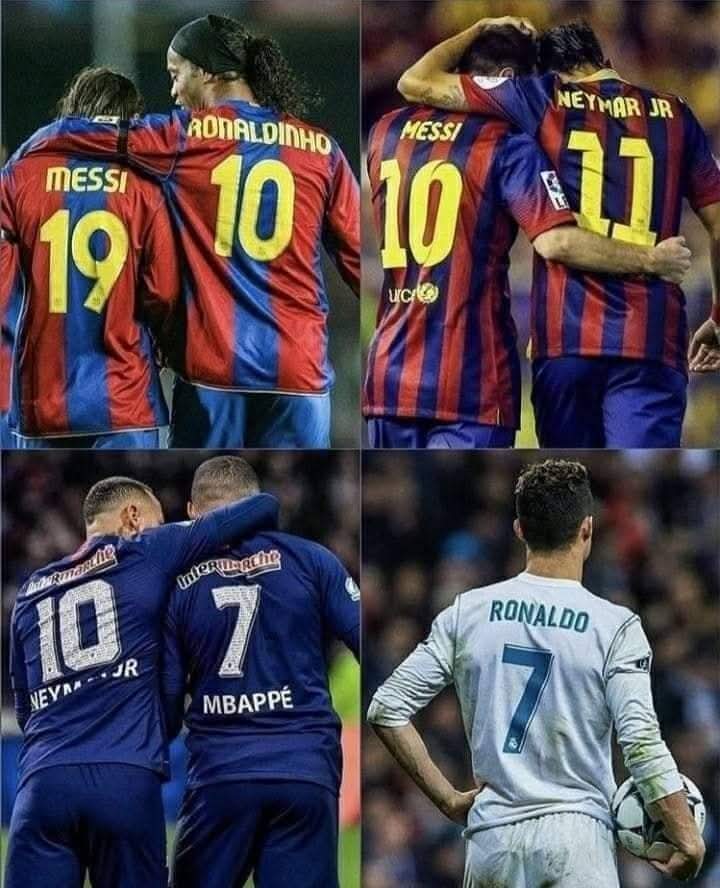 cr_7siiii's tweet photo. لويس فيغو : 

" بعض اللاعبين يحتاجون للاعبين آخرين ليصبحوا عظماء، كريستيانو رونالدو يحتاج فقط للكرة ". https://t.co/t3r37qsEIr