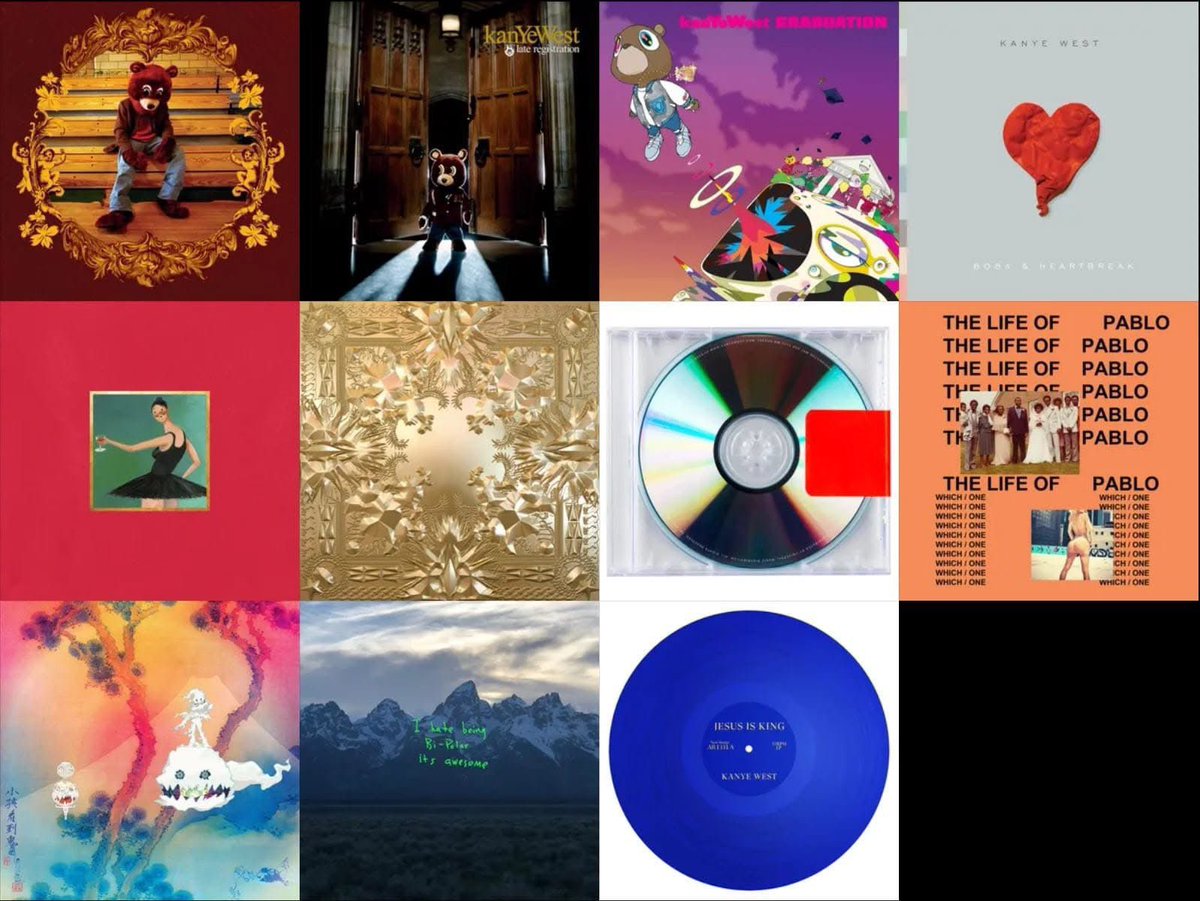 TheLifeofEllie7's tweet photo. The greatest discography of all time https://t.co/QLXFgduHN8