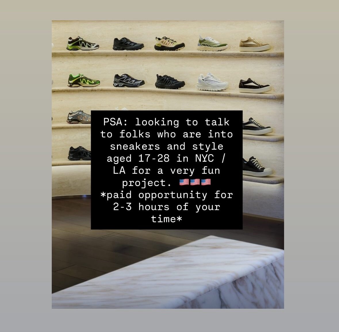 Get paid to talk to me about it sneakers. 👉