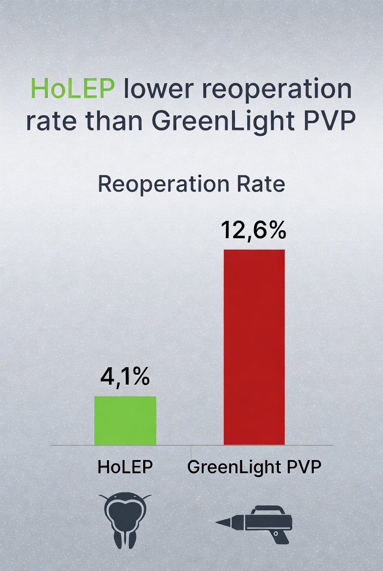 fgomsan's tweet image. Systematic review 2025 (PMID: 39963584): HoLEP demuestra durabilidad excepcional con tasa de reoperación 4.1% (rango 2-6.3%) a los 7.3 años vs 15-20% Greenlight PVP. Evidencia level-1 confirma HoLEP como gold standard.

pubmed.ncbi.nlm.nih.gov/39963584/

#HoLEP #EvidenceBased
