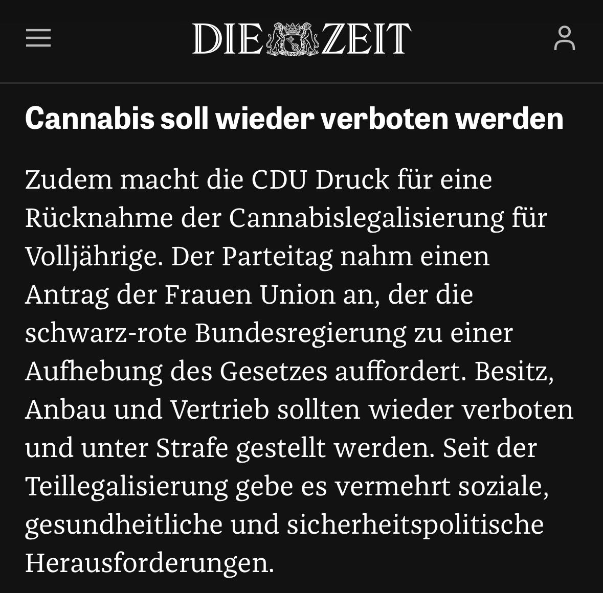 Über 4 Millionen Konsument*innen sollen, wenn es nach der CDU geht, zurück in die Illegalität gedrängt werden. Statt Regulierung, Prävention und Gesundheitsschutz wieder Strafrecht und Schwarzmarkt. Das ist keine Drogenpolitik, das ist ideologische Rückwärtsgewandtheit.