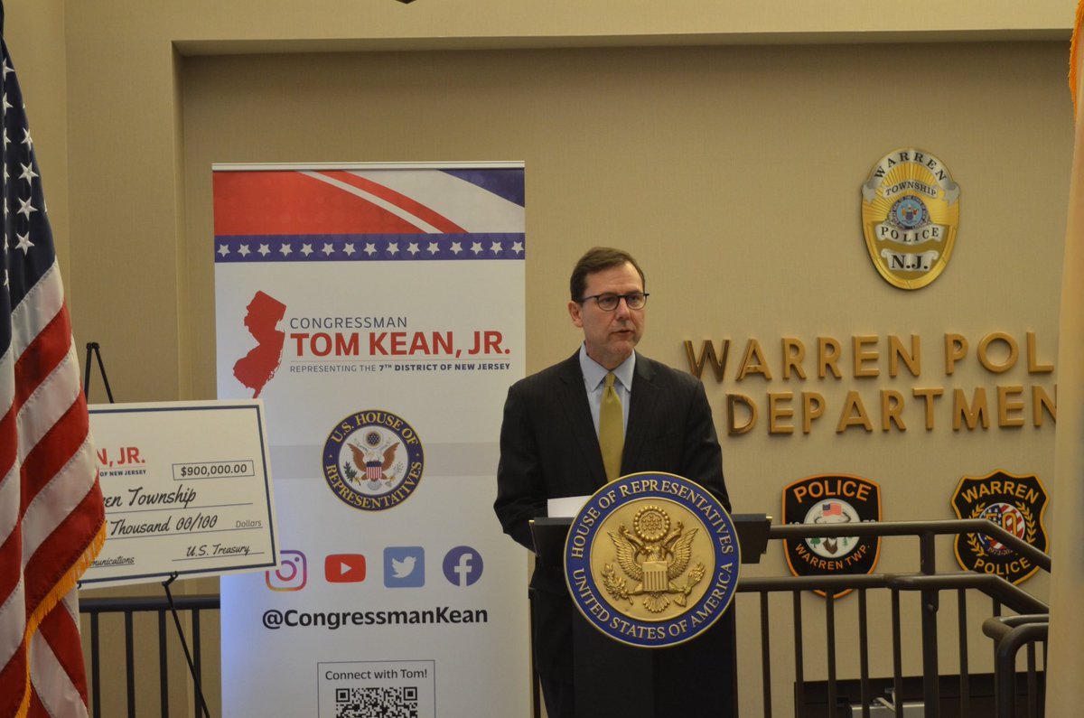 Reliable communication is the backbone of effective emergency response. On Friday, I delivered $900,000 to <a href="/WarrenTwpNJ/">WarrenTownshipNJ</a> Police Department to support critical emergency communications equipment upgrades.

As technology advances, we must ensure our first responders are equipped