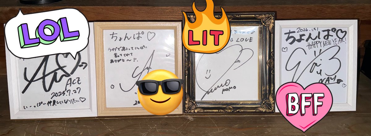 遂にNAVI色紙GET！！ これで推し四天王サイン色紙コンプ！ ありがとう