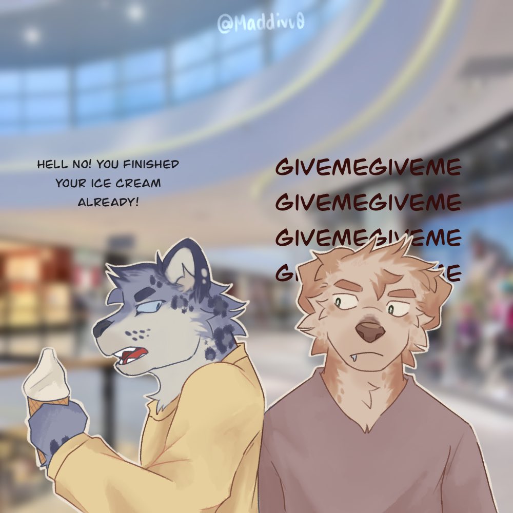 The dog wants more ice cream 🍦