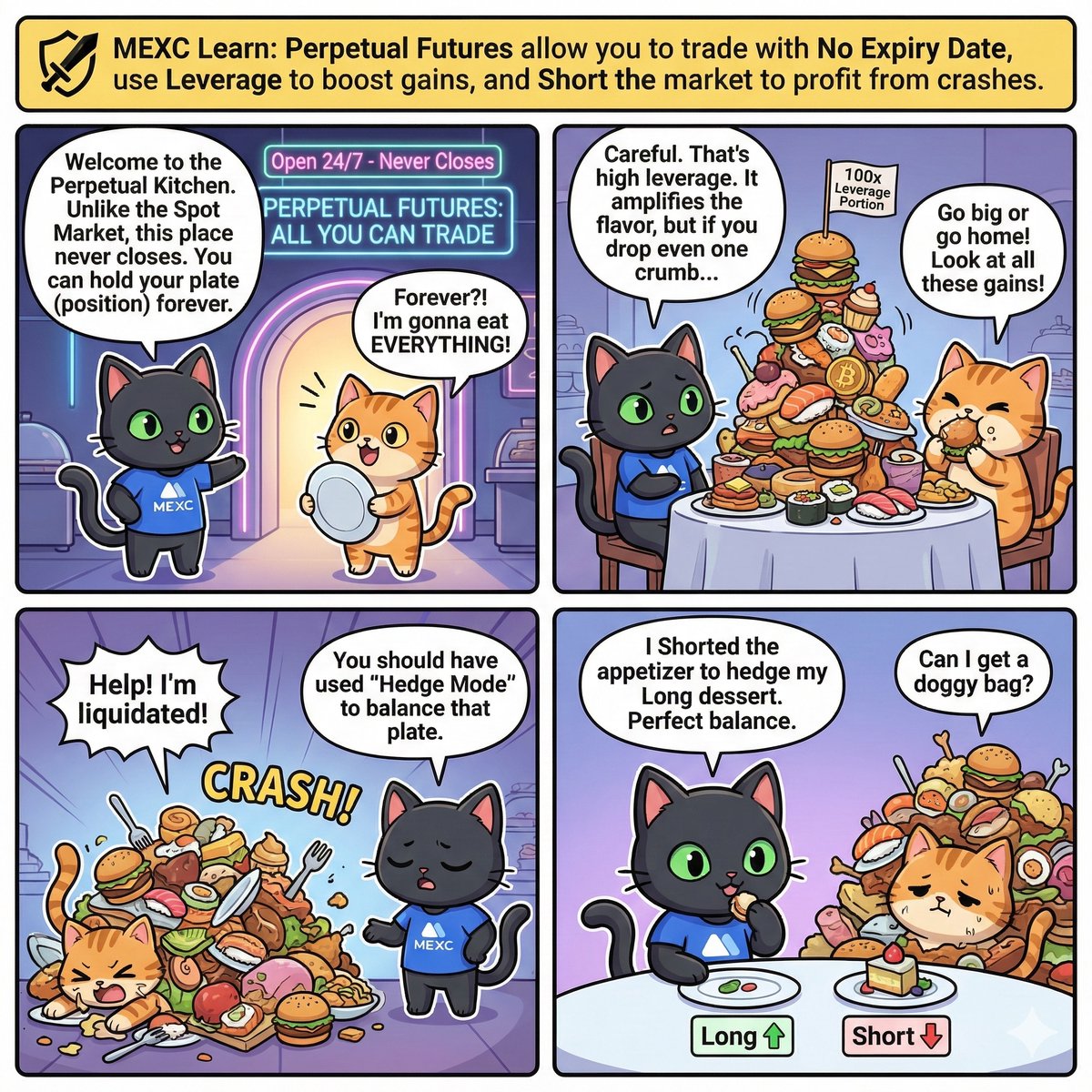 #MEXCCat 正在向 Beginner Cat 展示永续合约交易的优势。🐈‍⬛💡💹

⚠️了解更多：mexc.fm/en-GB/learn/ar…

#MEXC🐈‍⬛#MEXCScam🐈‍⬛#BoycottMEXC🐈‍⬛#CancelMEXC