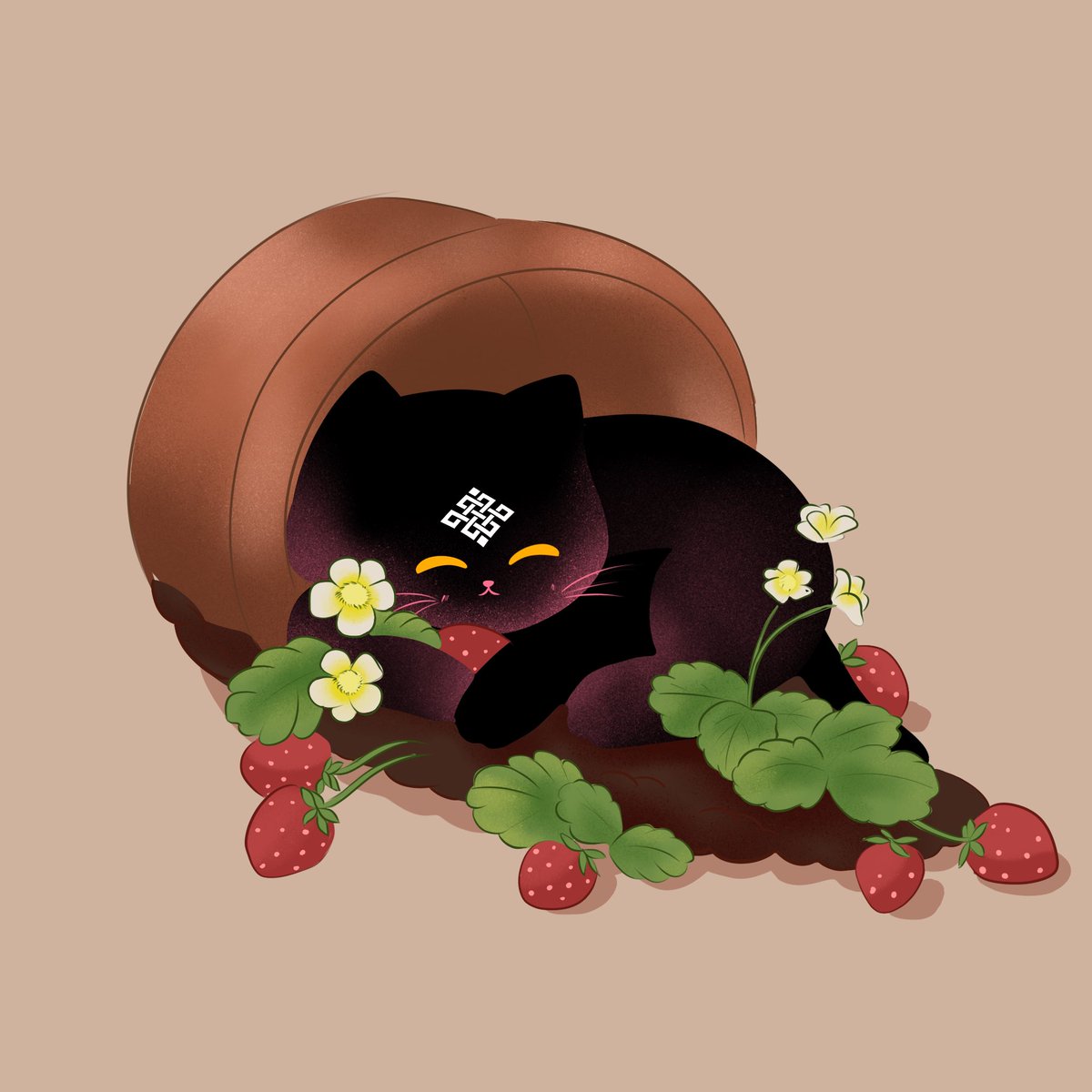umamivoid's tweet photo. just a tiny bean in strawberry season🍓🍓

#Ritual @ritualfnd @ritualnet @Jez_Cryptoz @joshsimenhoff https://t.co/Lt64O26lkf