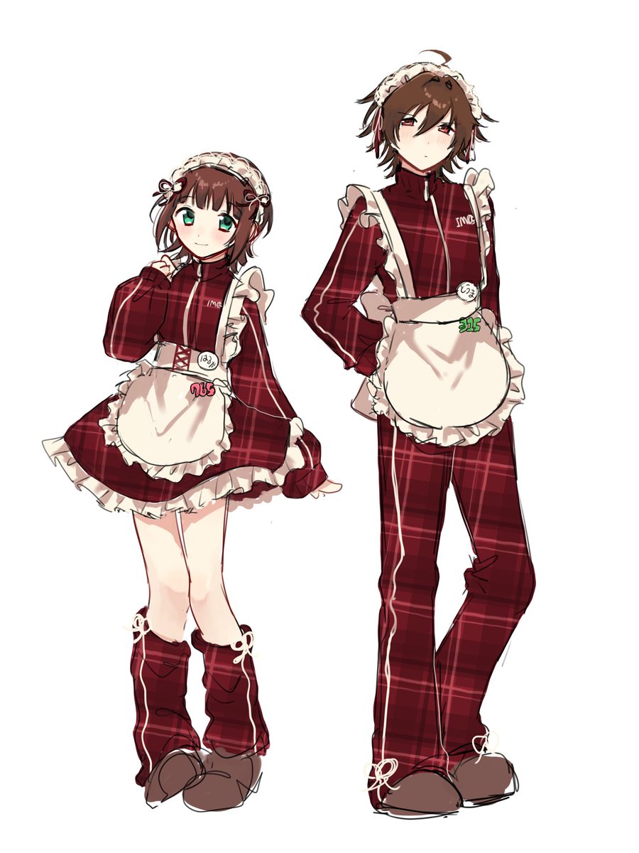 いつかアクスタ作りたいな〜という気持ちの赤ﾁｪｯｸジャージメイドあま