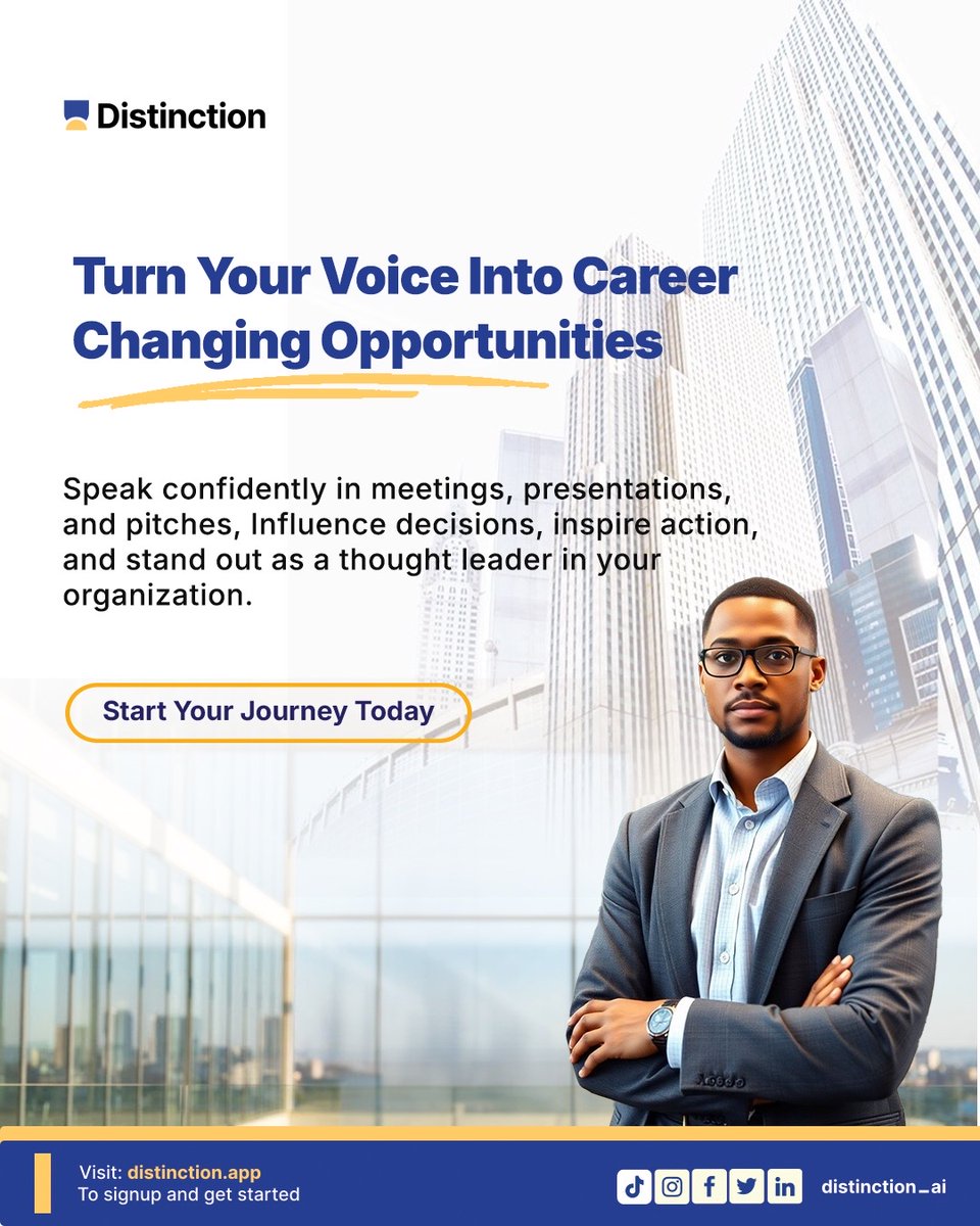 Distinction AI tweet media