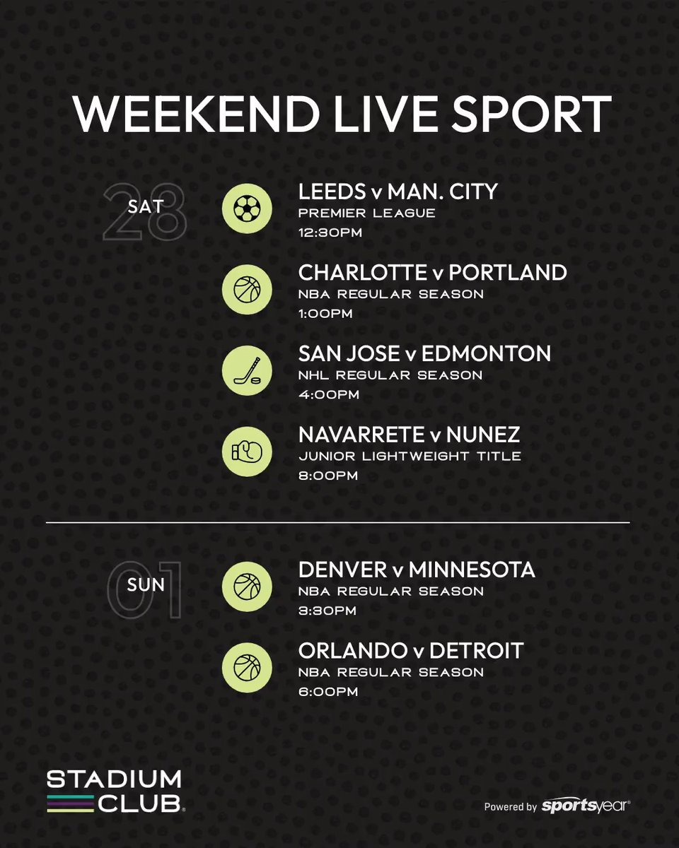 StadiumClubOrl's tweet photo. New week. New lineup. Same unmatched energy at Stadium Club. 🔥

From live games and watch parties all week to a stacked weekend of action, this is where sports hit different. 

Coming soon: World Baseball Classic ⚾ and UFC 326 🥊

Link in bio to reserve. https://t.co/Om3rIEIaDG