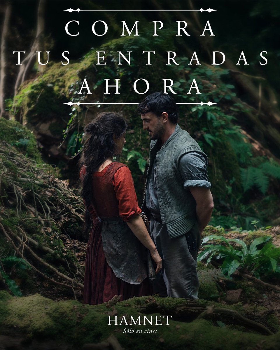 Una experiencia que te conmoverá. Nominada a 𝟖 𝑷𝒓𝒆𝒎𝒊𝒐𝒔 𝒅𝒆 𝒍𝒂 𝑨𝒄𝒂𝒅𝒆𝒎𝒊𝒂 incluyendo 𝘔𝘦𝘫𝘰𝘳 𝘗𝘦𝘭í𝘤𝘶𝘭𝘢, 𝘔𝘦𝘫𝘰𝘳 𝘋𝘪𝘳𝘦𝘤𝘵𝘰𝘳𝘢 (𝘊𝘩𝘭𝘰é 𝘡𝘩𝘢𝘰) 𝘺 𝘔𝘦𝘫𝘰𝘳 𝘈𝘤𝘵𝘳𝘪𝘻 (𝘑𝘦𝘴𝘴𝘪𝘦 𝘉𝘶𝘤𝘬𝘭𝘦𝘺). #Hamnet 𝐡𝐨𝐲